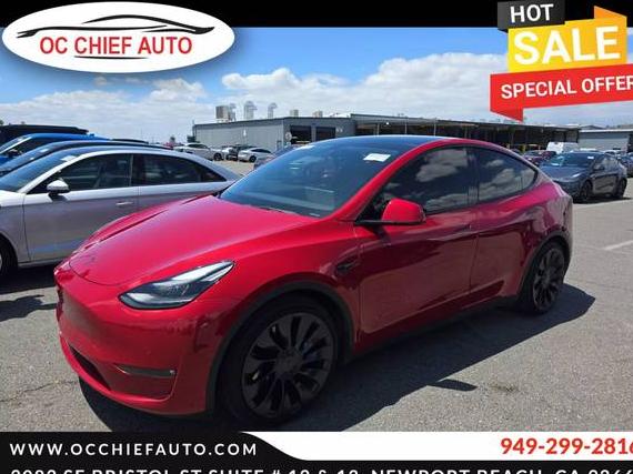 TESLA MODEL Y 2022 7SAYGDEF2NF439134 image
